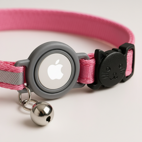 AirTag Cat Collar – Breakaway Safety Collar with Reflective Strip