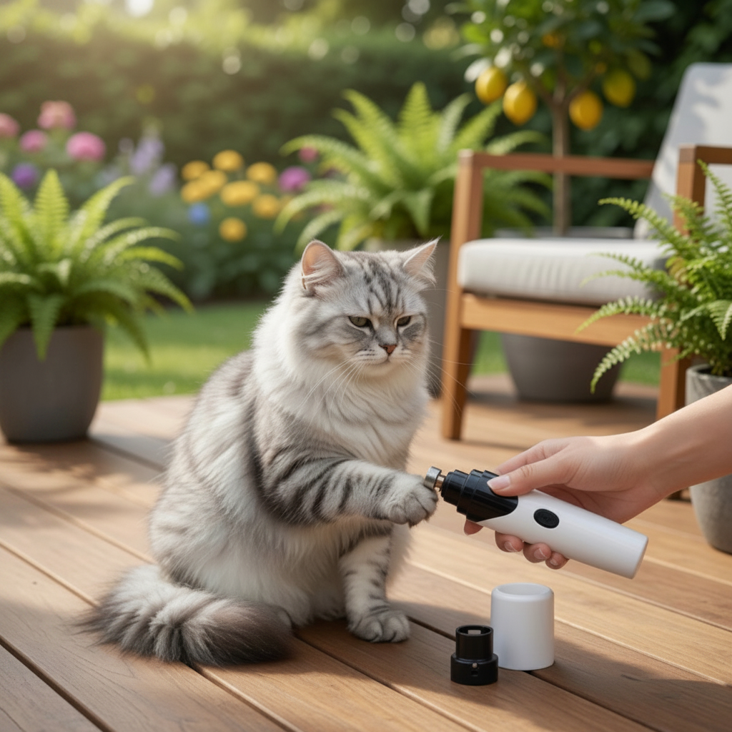Cordless Pet Nail Grinder – Quiet & Safe for Dogs & Cats