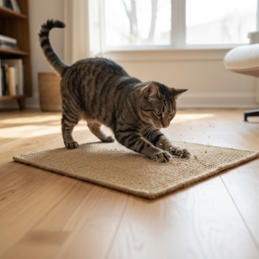 Cat Scratching Square