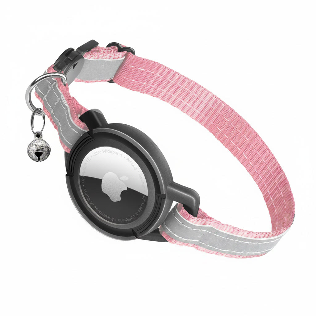 AirTag Cat Collar – Breakaway Safety Collar with Reflective Strip