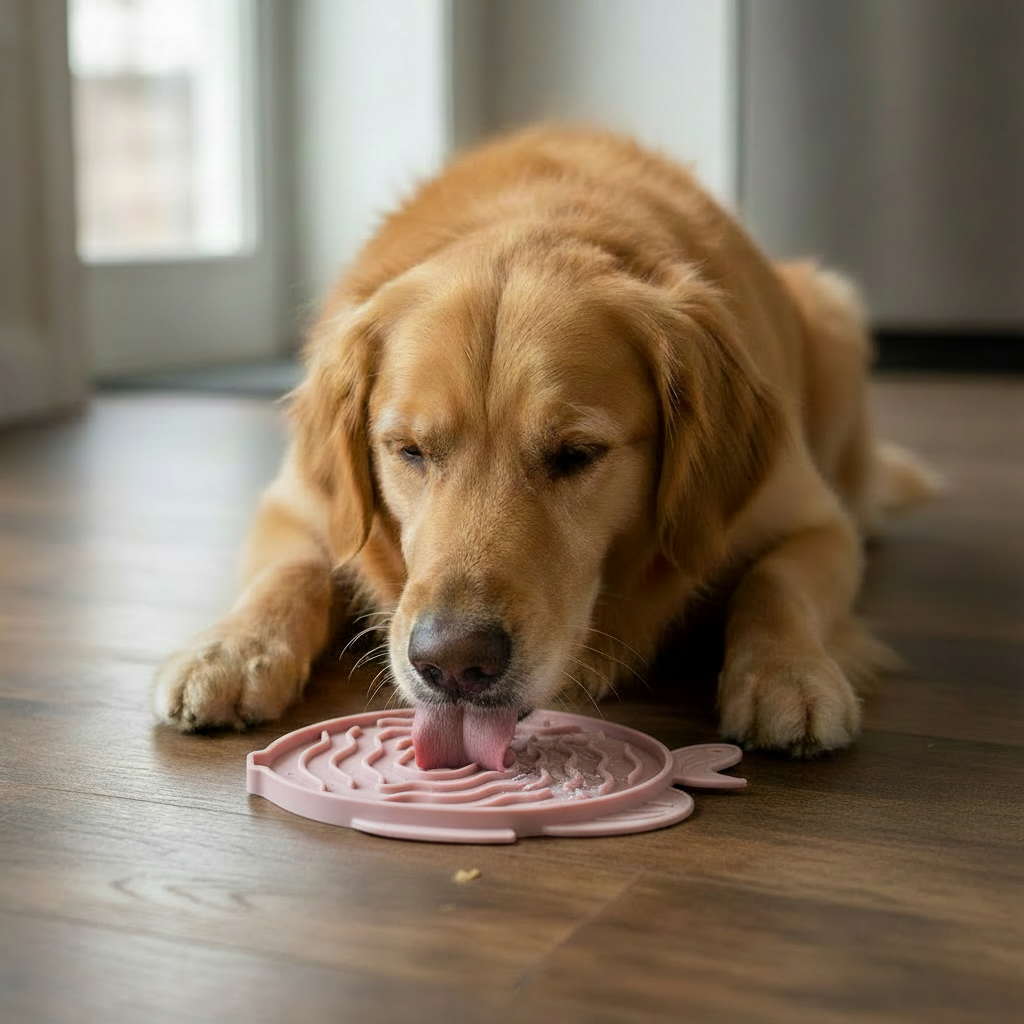 2-Pack Silicone Lick Mat & Slow Feeder Bowl – Calm, Slow & Happy Pets for dogs & cats